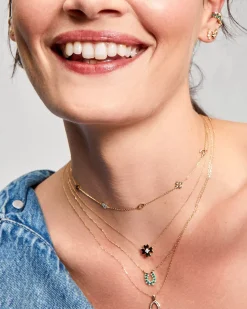 Baguette Wishbone Necklace