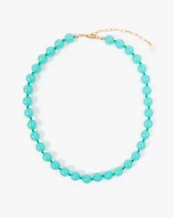 Beaded Glass Strand Necklace