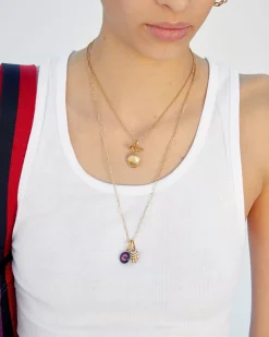 Encrusted Pearl Heart Charm