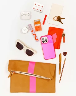 Foldover Clutch W/ Tabs