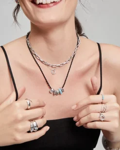 Graduated Turquoise & Diamond Stacking Ring