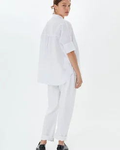 Oversized Stand Collar Shirt