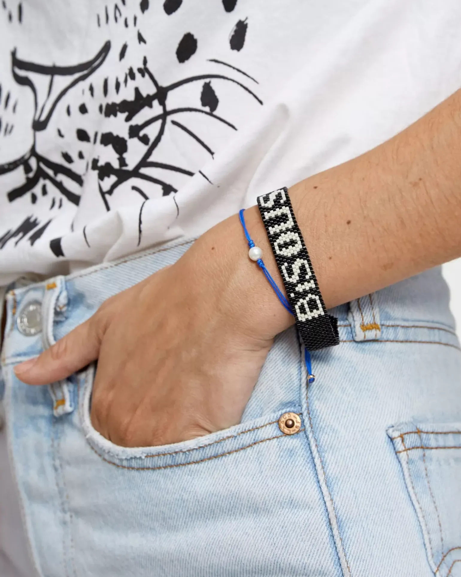 Pearl Silk Cord Bracelet