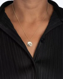 Urn Greek Coin Pendant Necklace